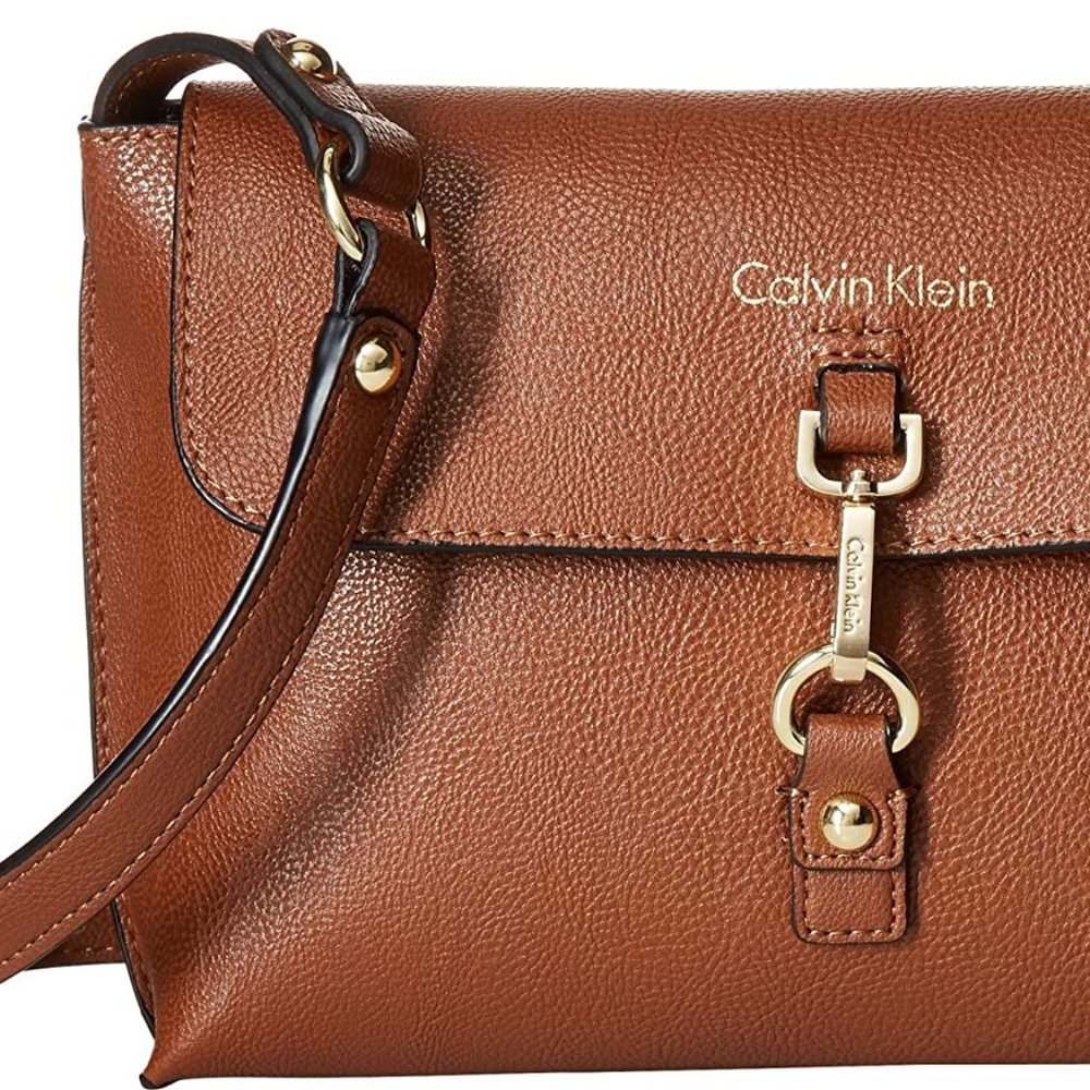 Calvin Klein Pebble PYC Crossbody Bag + GAP Black patent leather+velvet